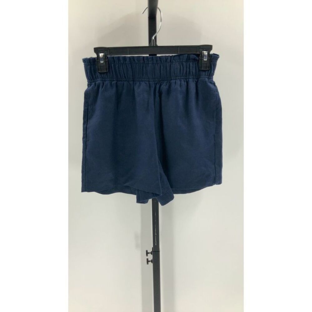 Quince European Linen High Waisted Shorts Deep Navy XS no longer nwt. Worn once